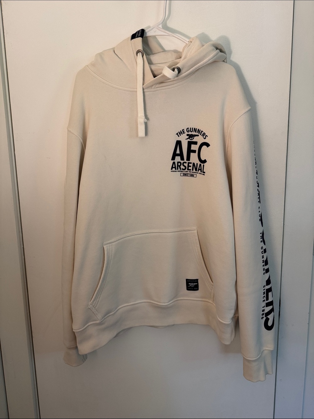 Arsenal Gunners Cream Hoodie